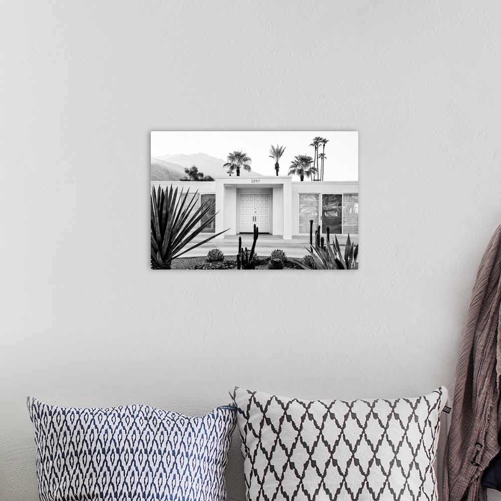 A bohemian room featuring Discover California in BLACK AND WHITE and White, seen by photographer Philippe Hugonnard, passin...