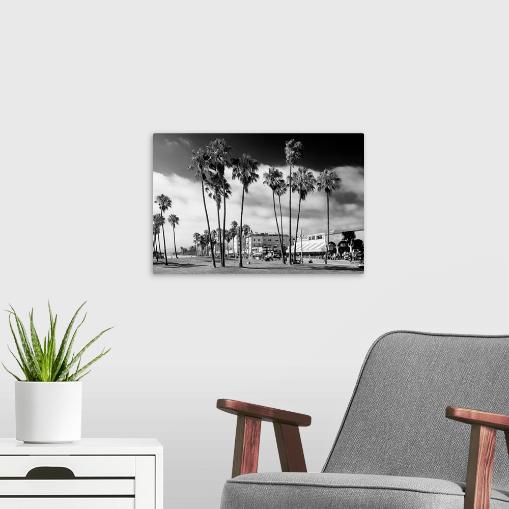 A modern room featuring Discover California in BLACK AND WHITE and White, seen by photographer Philippe Hugonnard, passin...
