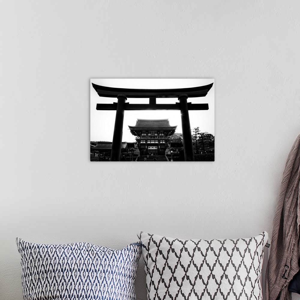 A bohemian room featuring "Black Japan Collection" by Philippe Hugonnard. This new series of captivating black and white ph...