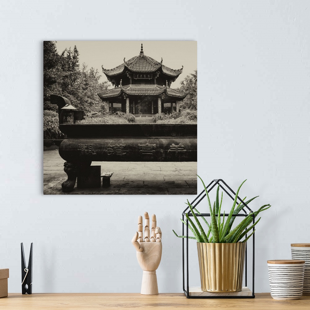 A bohemian room featuring Chinese Temple, China 10MKm2 Collection.