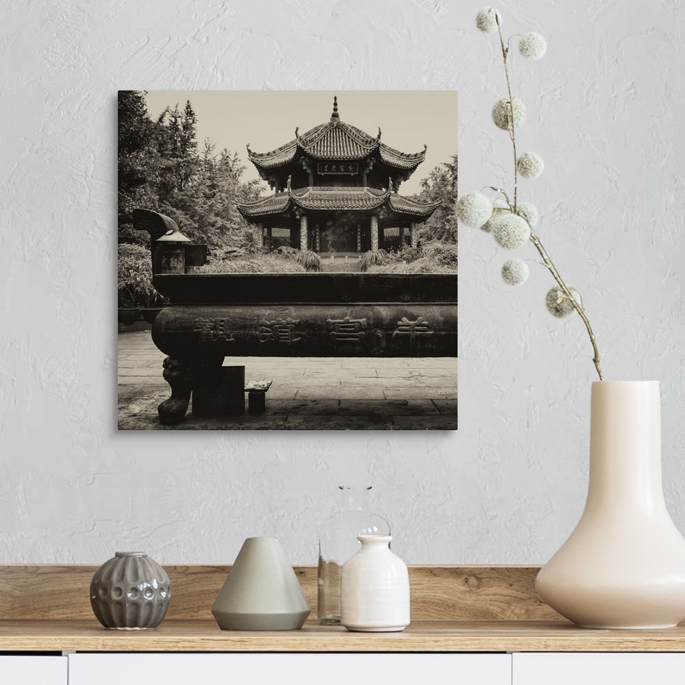 A farmhouse room featuring Chinese Temple, China 10MKm2 Collection.