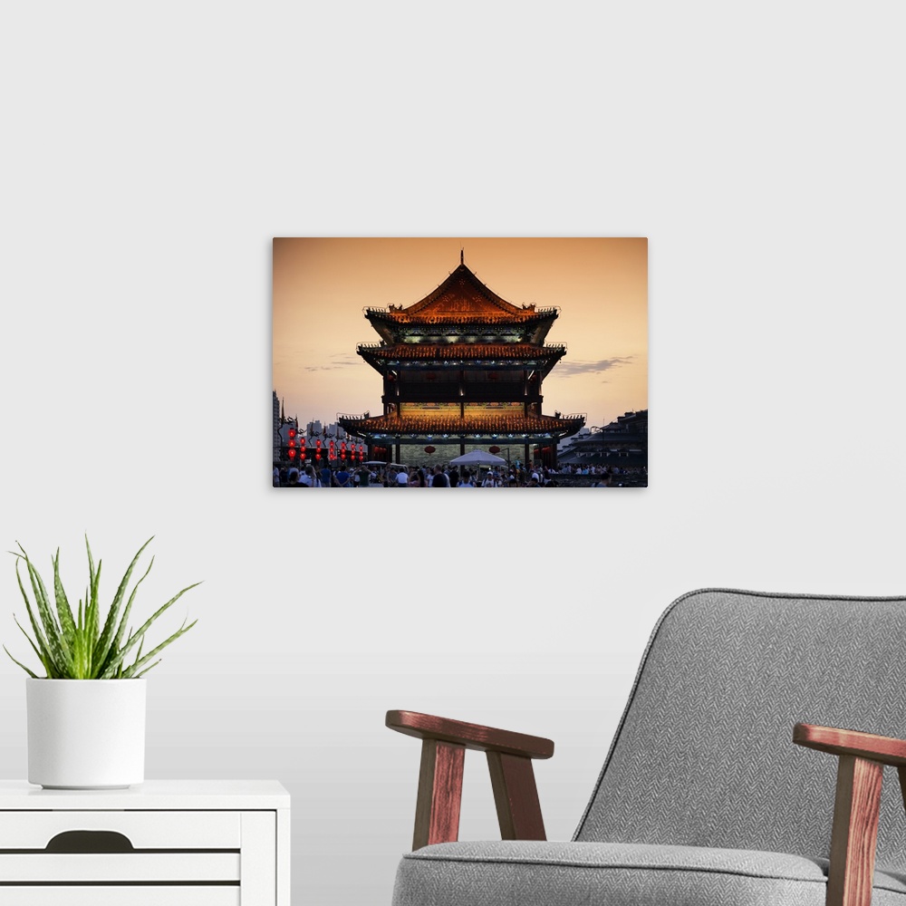 A modern room featuring City Night Xi'an, China 10MKm2 Collection.
