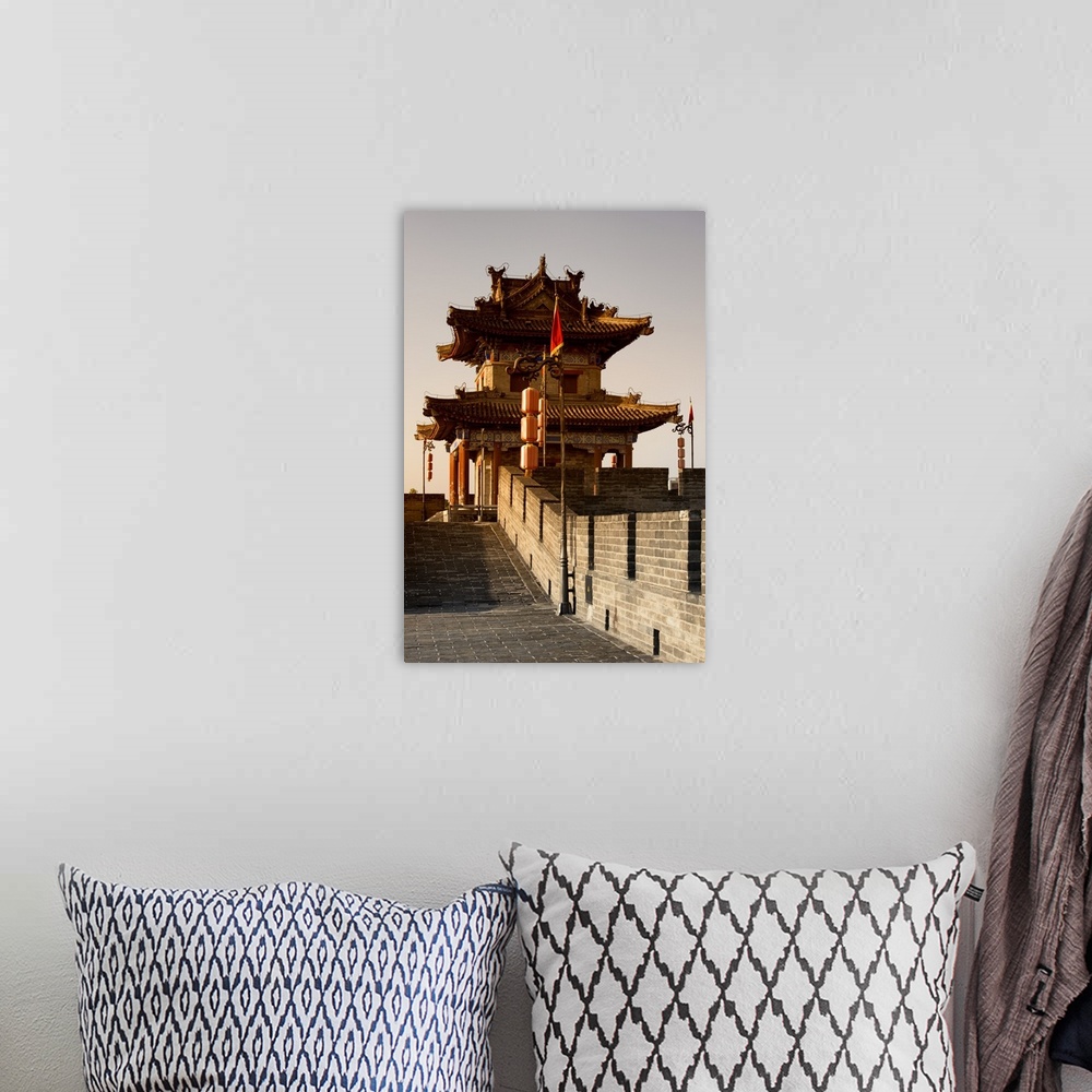 A bohemian room featuring City Walls at sunset, Xi'an City, China 10MKm2 Collection.
