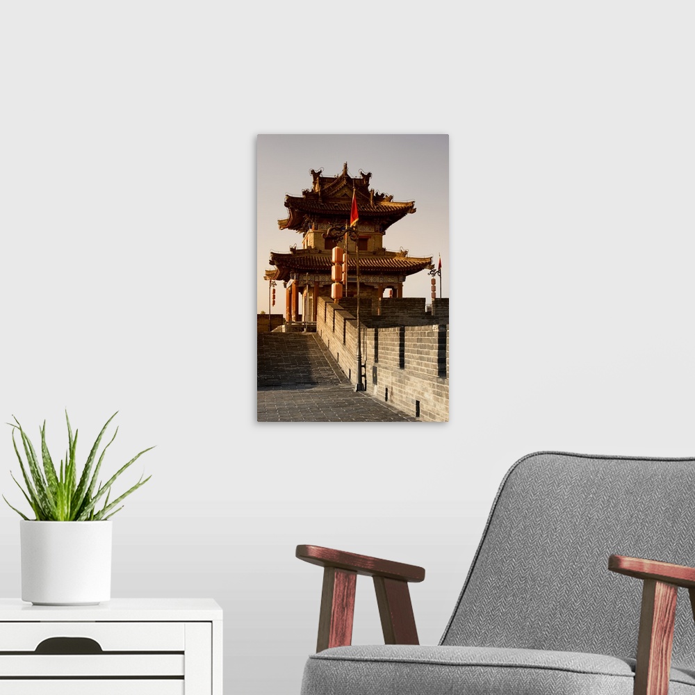 A modern room featuring City Walls at sunset, Xi'an City, China 10MKm2 Collection.