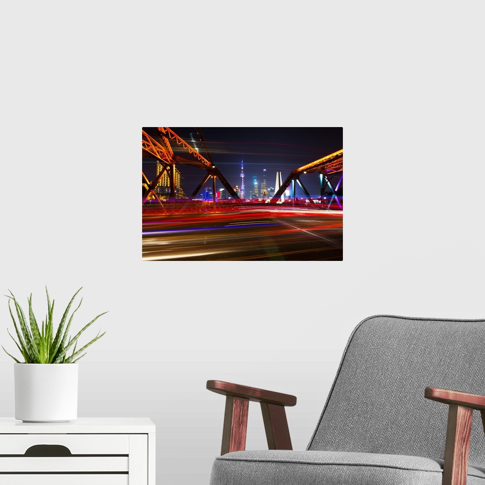A modern room featuring Colorful Garden Bridge, Shanghai, China 10MKm2 Collection.