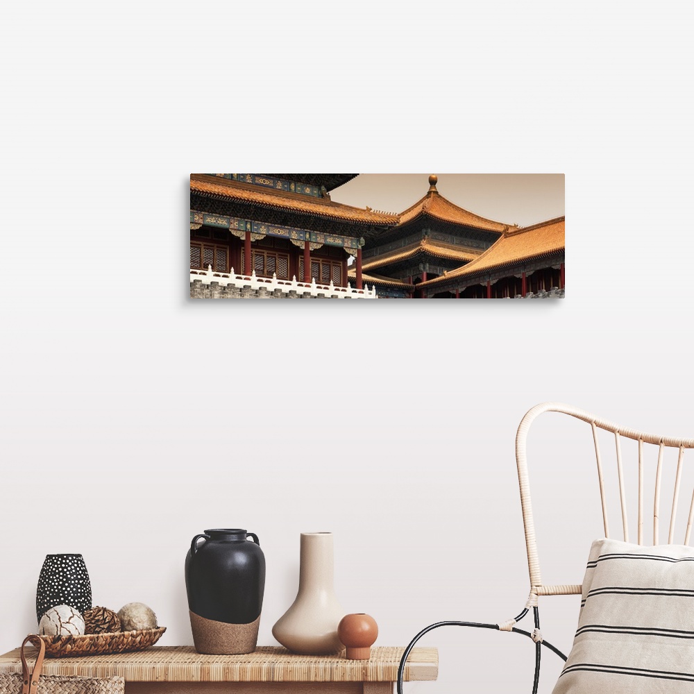 A farmhouse room featuring Forbidden City Architecture, China 10MKm2 Collection.