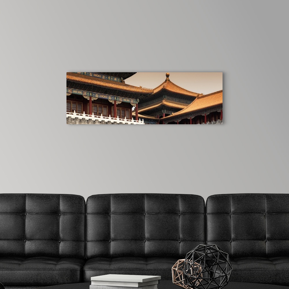 A modern room featuring Forbidden City Architecture, China 10MKm2 Collection.