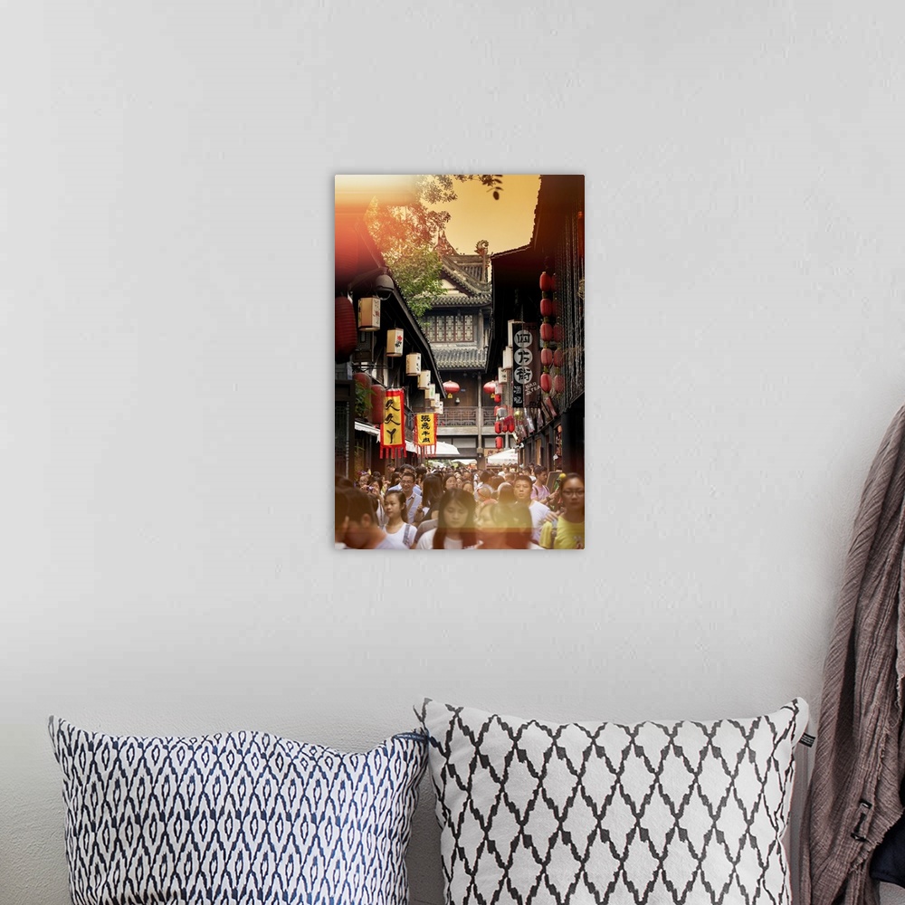 A bohemian room featuring Instants Of Series, Street Atmosphere, China 10MKm2 Collection.