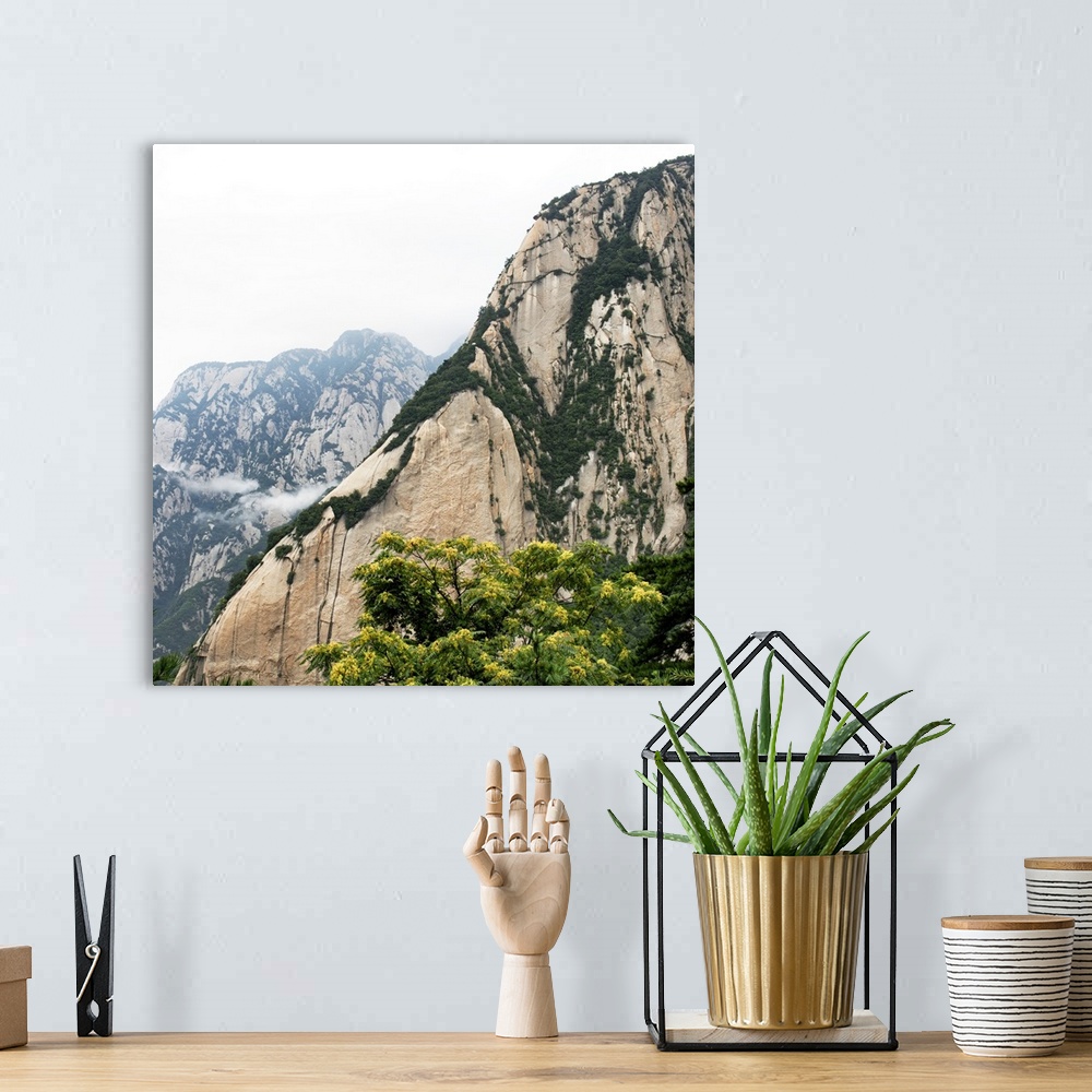 A bohemian room featuring Mount Huashan, Shaanxi, China 10MKm2 Collection.