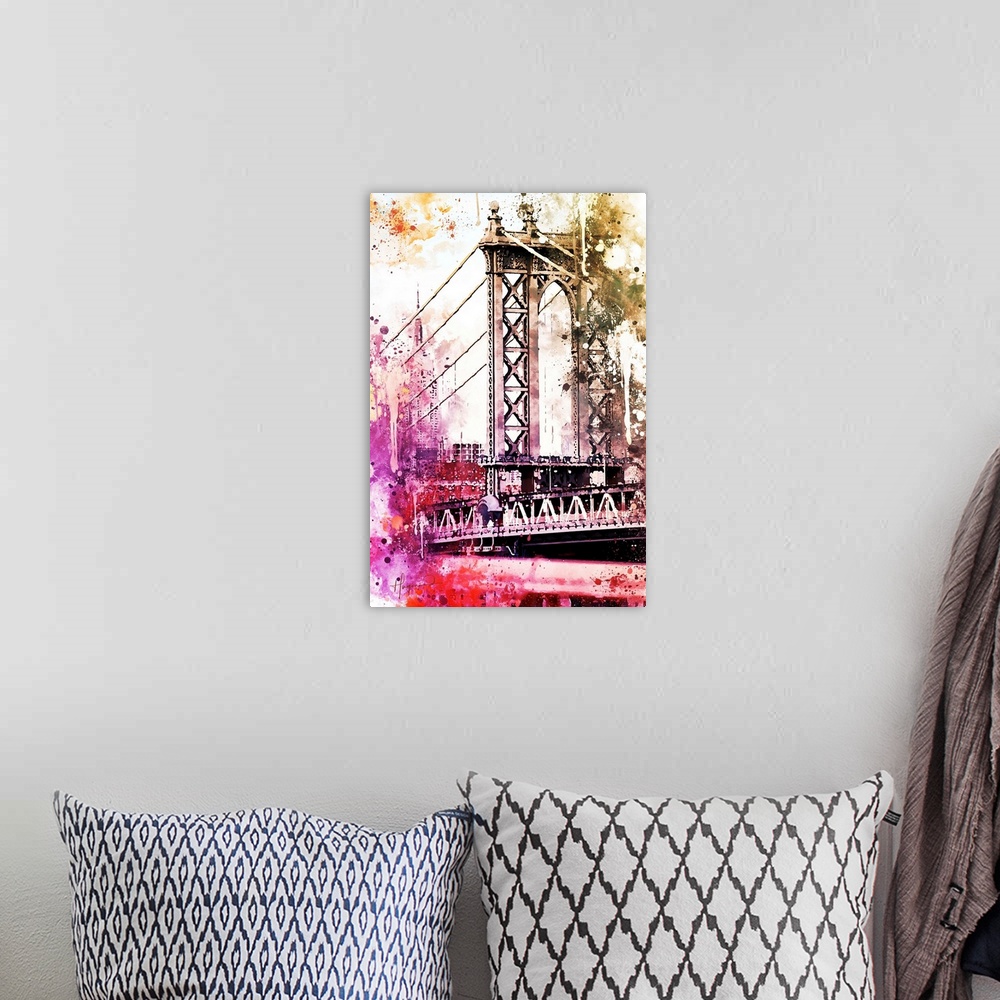 A bohemian room featuring NYC WATERCOLOR COLLECTION
by Philippe Hugonnard