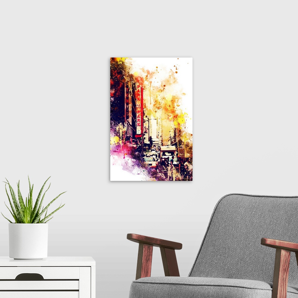 A modern room featuring NYC WATERCOLOR COLLECTION
by Philippe Hugonnard