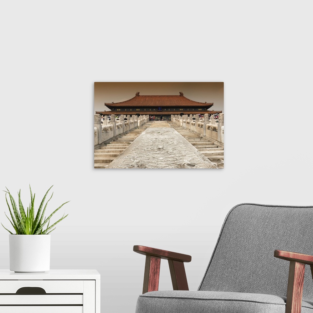 A modern room featuring Stairs Forbidden City, China 10MKm2 Collection.