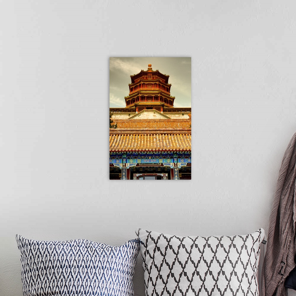 A bohemian room featuring Summer Palace Temple, China 10MKm2 Collection.