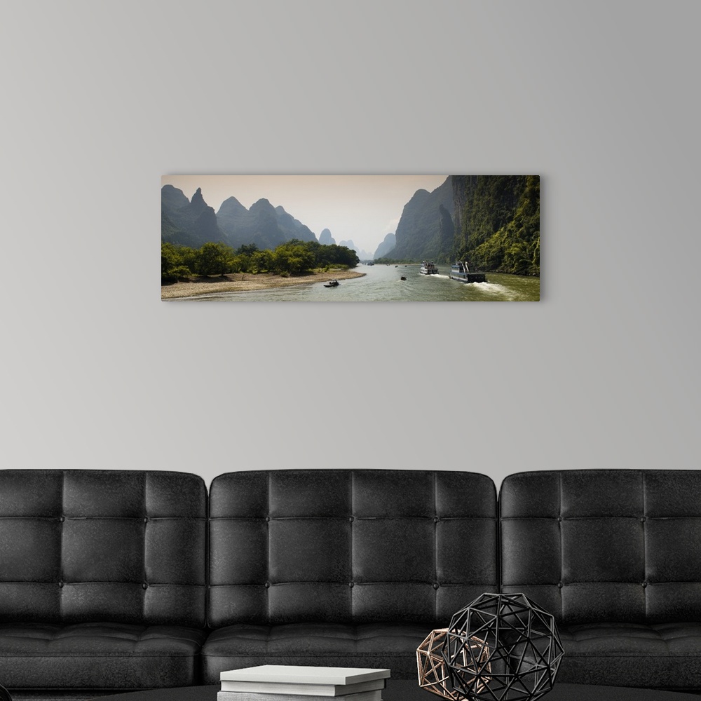 A modern room featuring Yangshuo Li River, China 10MKm2 Collection.