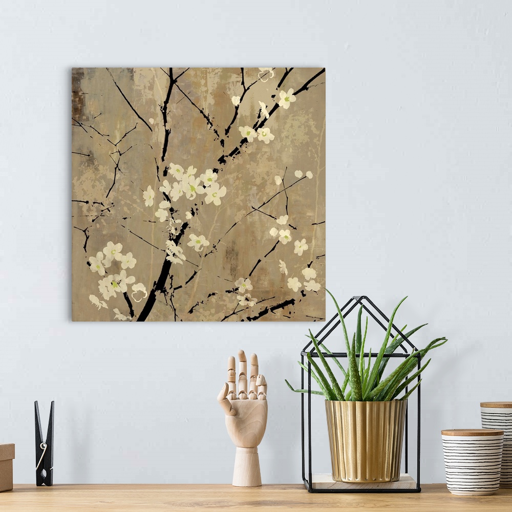 A bohemian room featuring Blossoms Abstracted