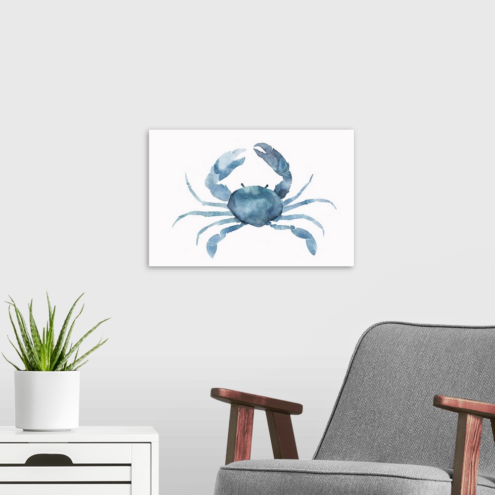 A modern room featuring Blue Crab