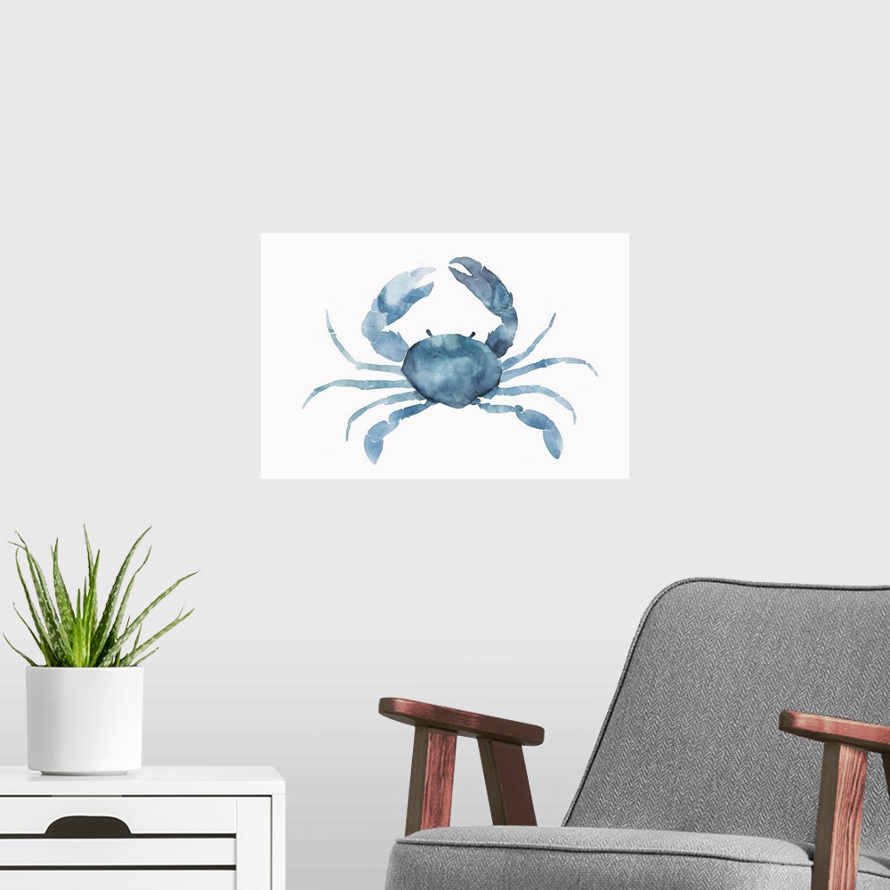 A modern room featuring Blue Crab