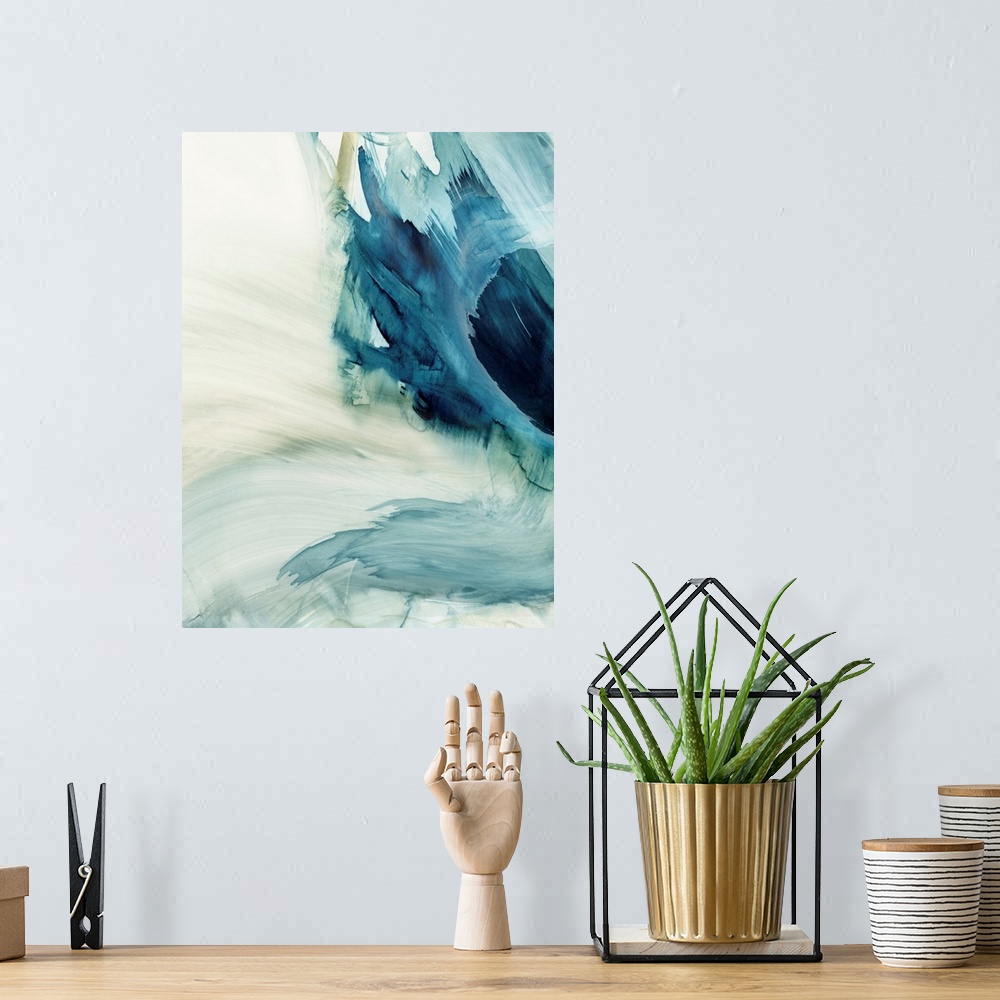 A bohemian room featuring Blue Implosion I