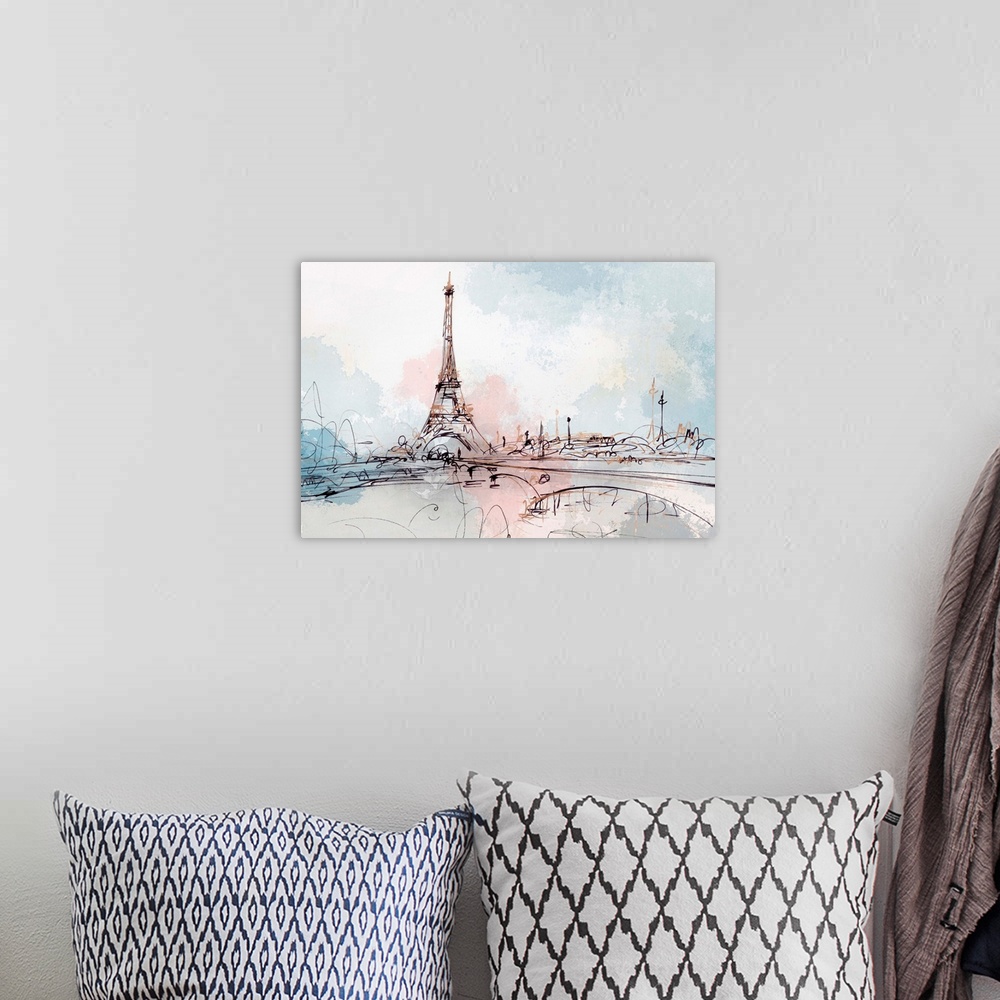 A bohemian room featuring Blushing Paris