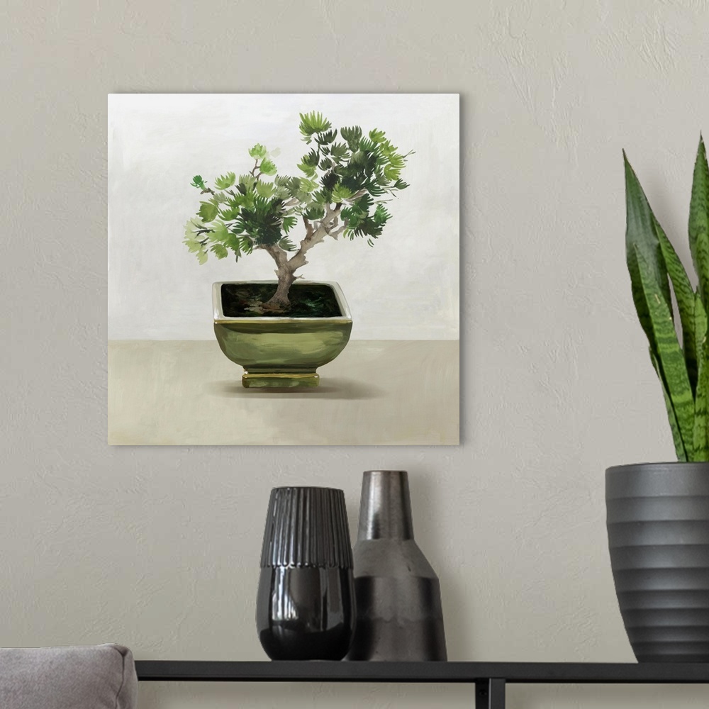 A modern room featuring Bonsai Tree I