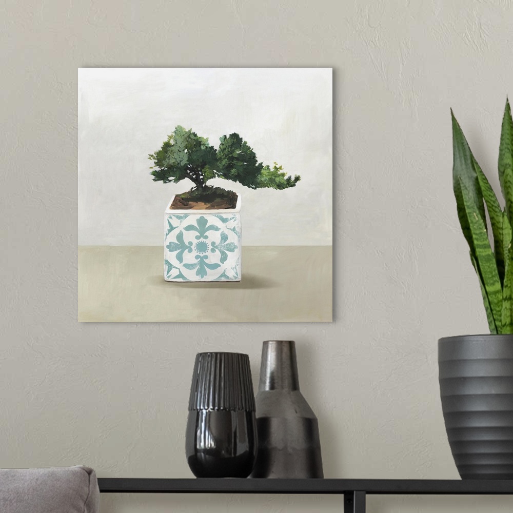 A modern room featuring Bonsai Tree II