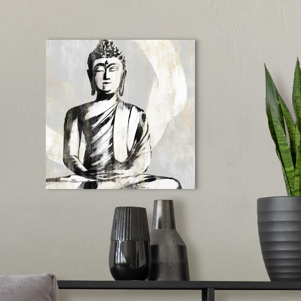 A modern room featuring Buddha I