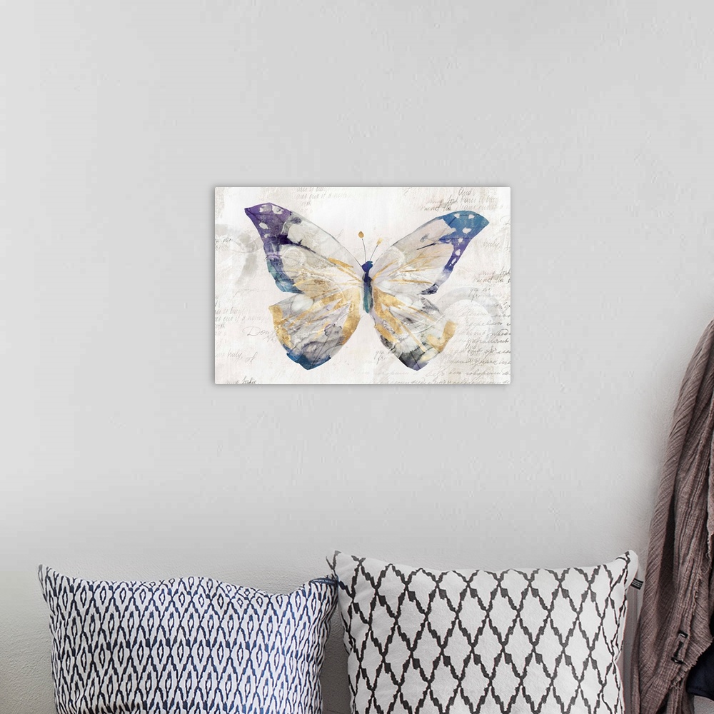 A bohemian room featuring Butterfly Effect I