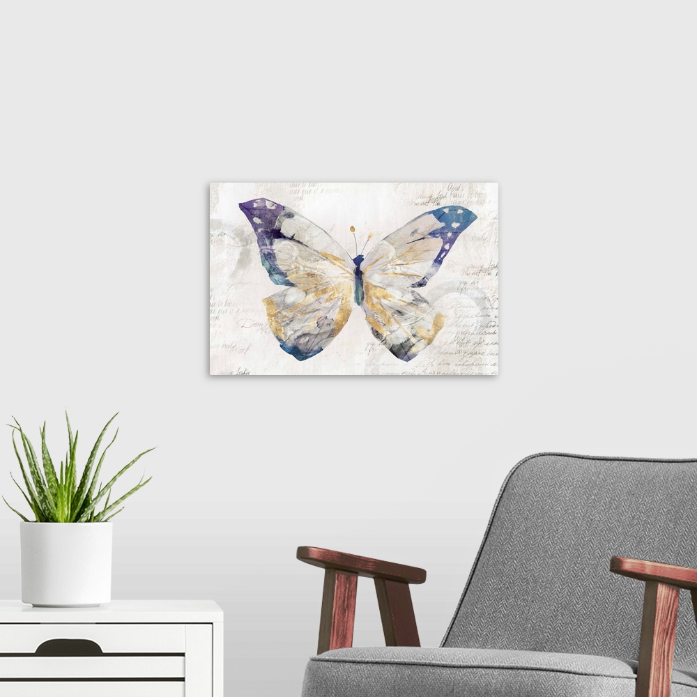 A modern room featuring Butterfly Effect I