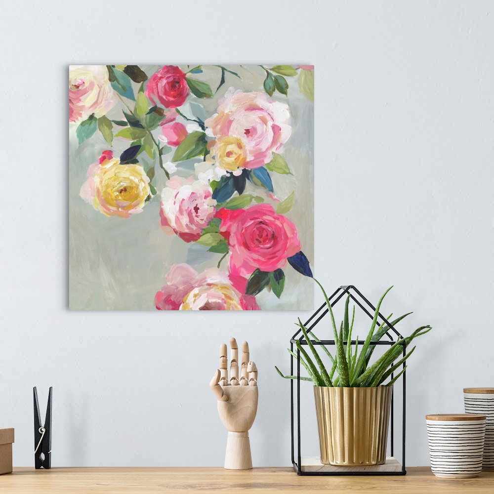 A bohemian room featuring Cascade of Roses I