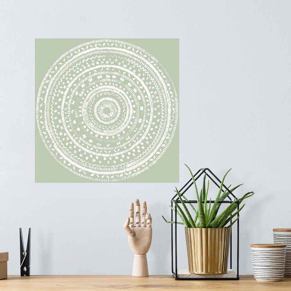 A bohemian room featuring Circles of Life II