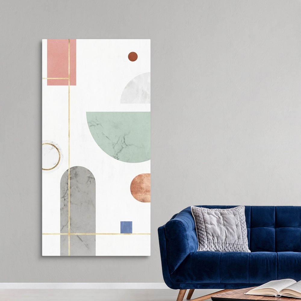 A modern room featuring Complementary Forms II