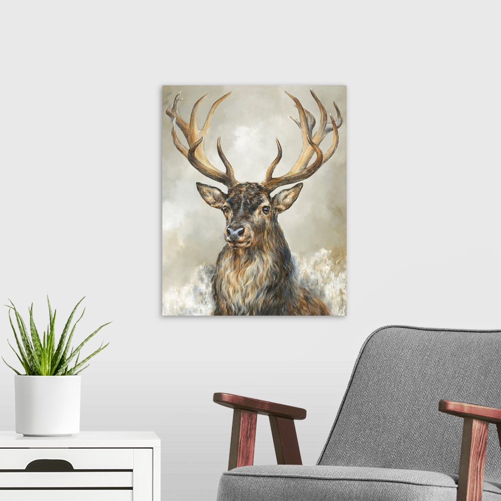A modern room featuring Deer Hart