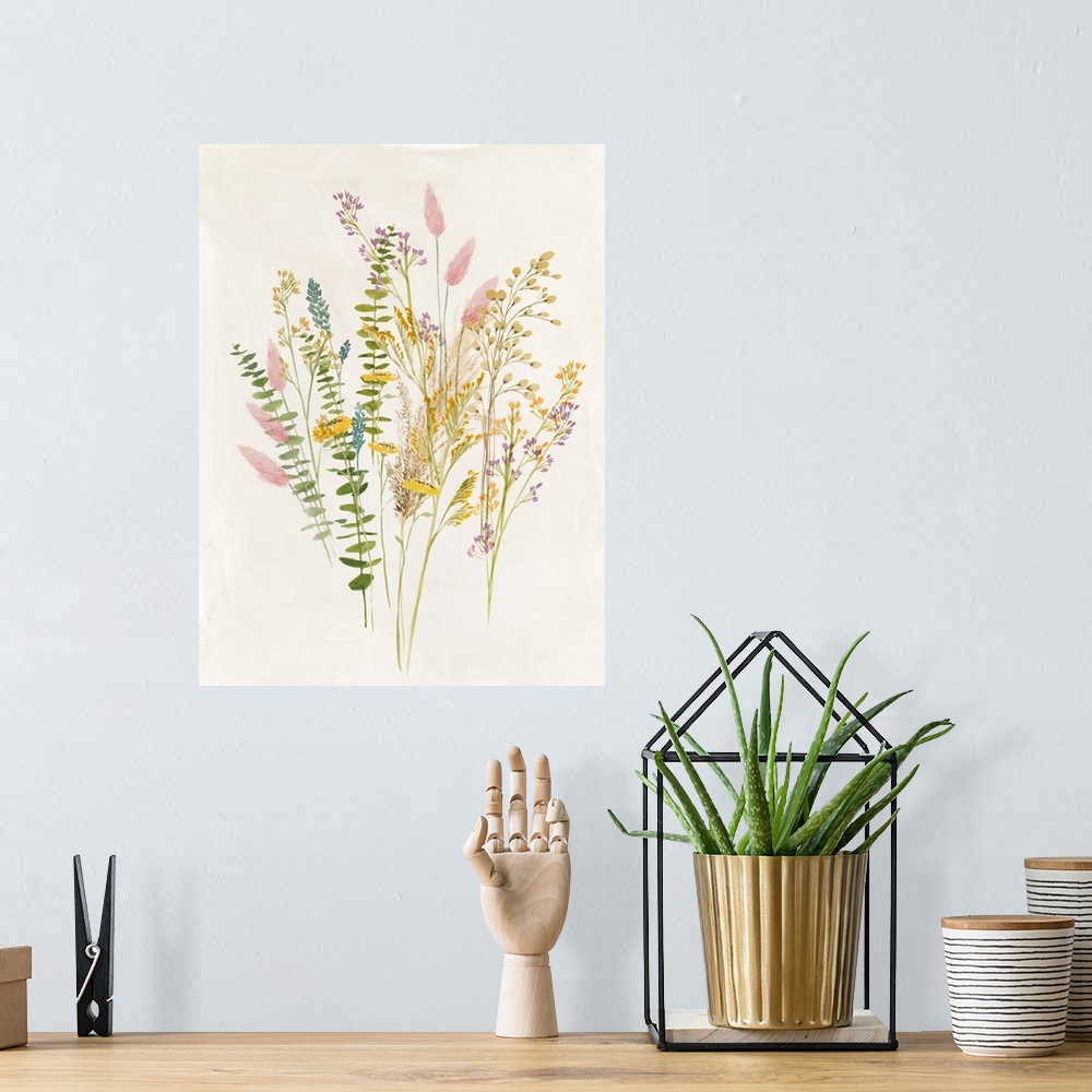 A bohemian room featuring Dried Flower I