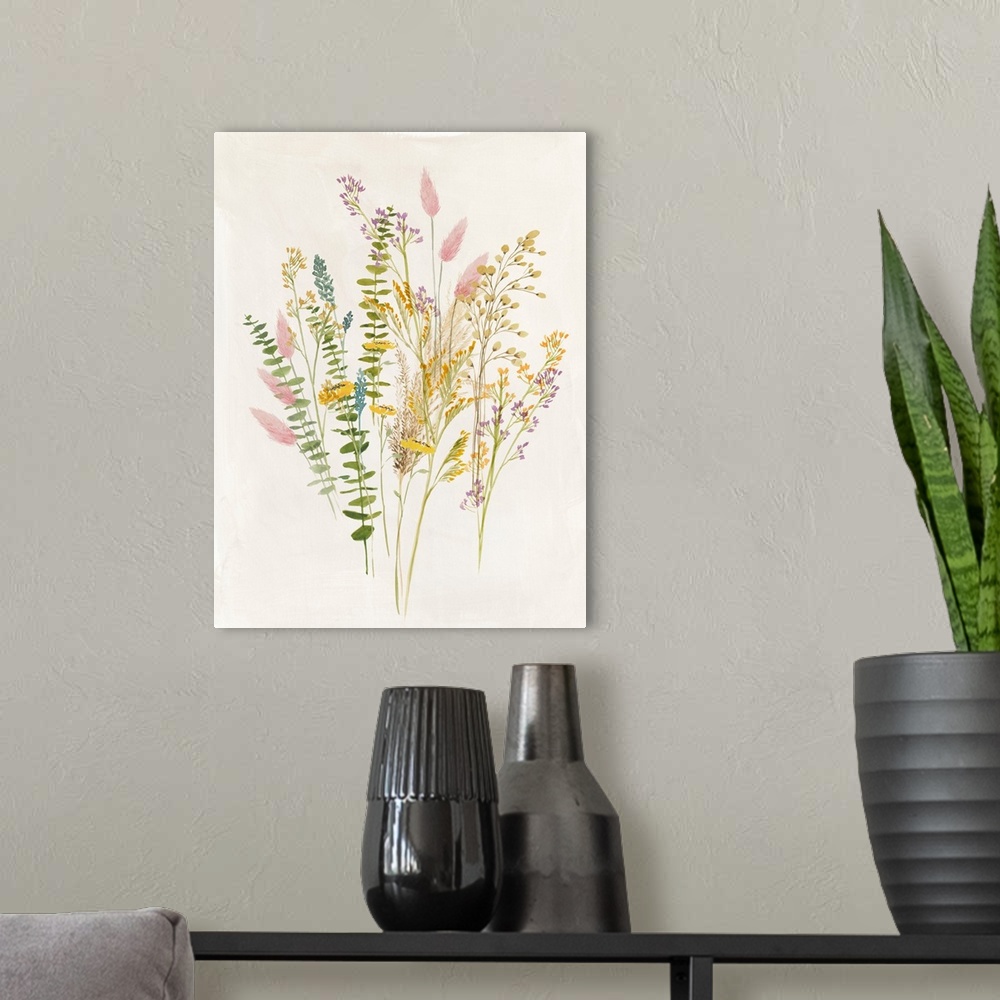 A modern room featuring Dried Flower I