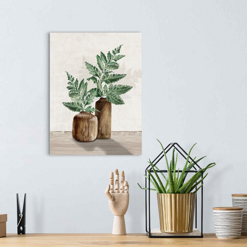 A bohemian room featuring Fern and Wood II