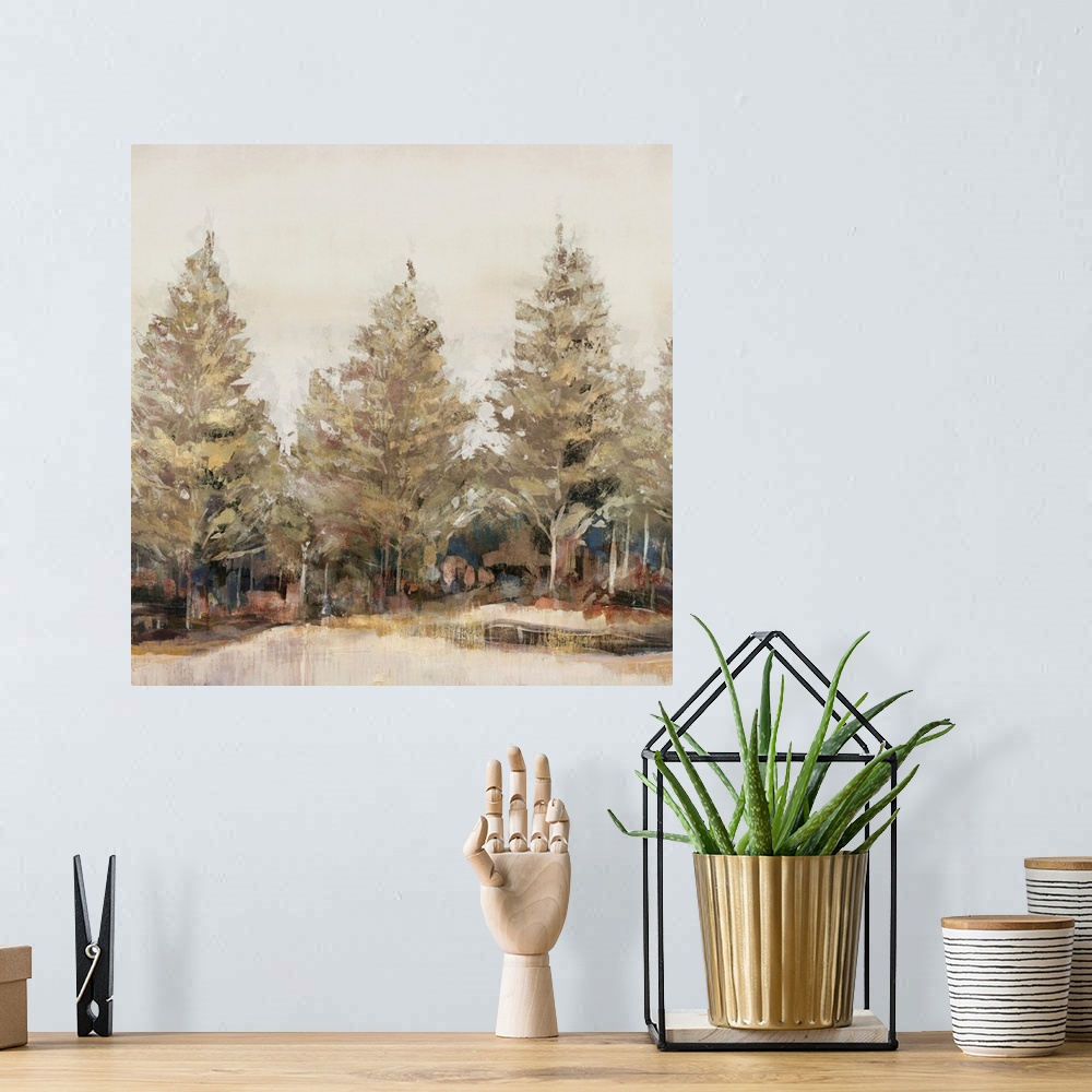 A bohemian room featuring Gold Forest I
