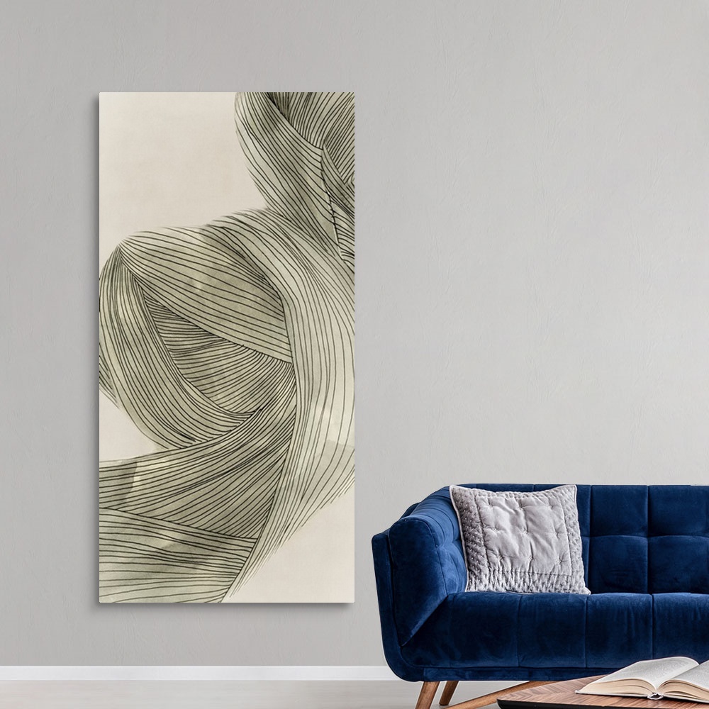 A modern room featuring Linear Sage Pathways II