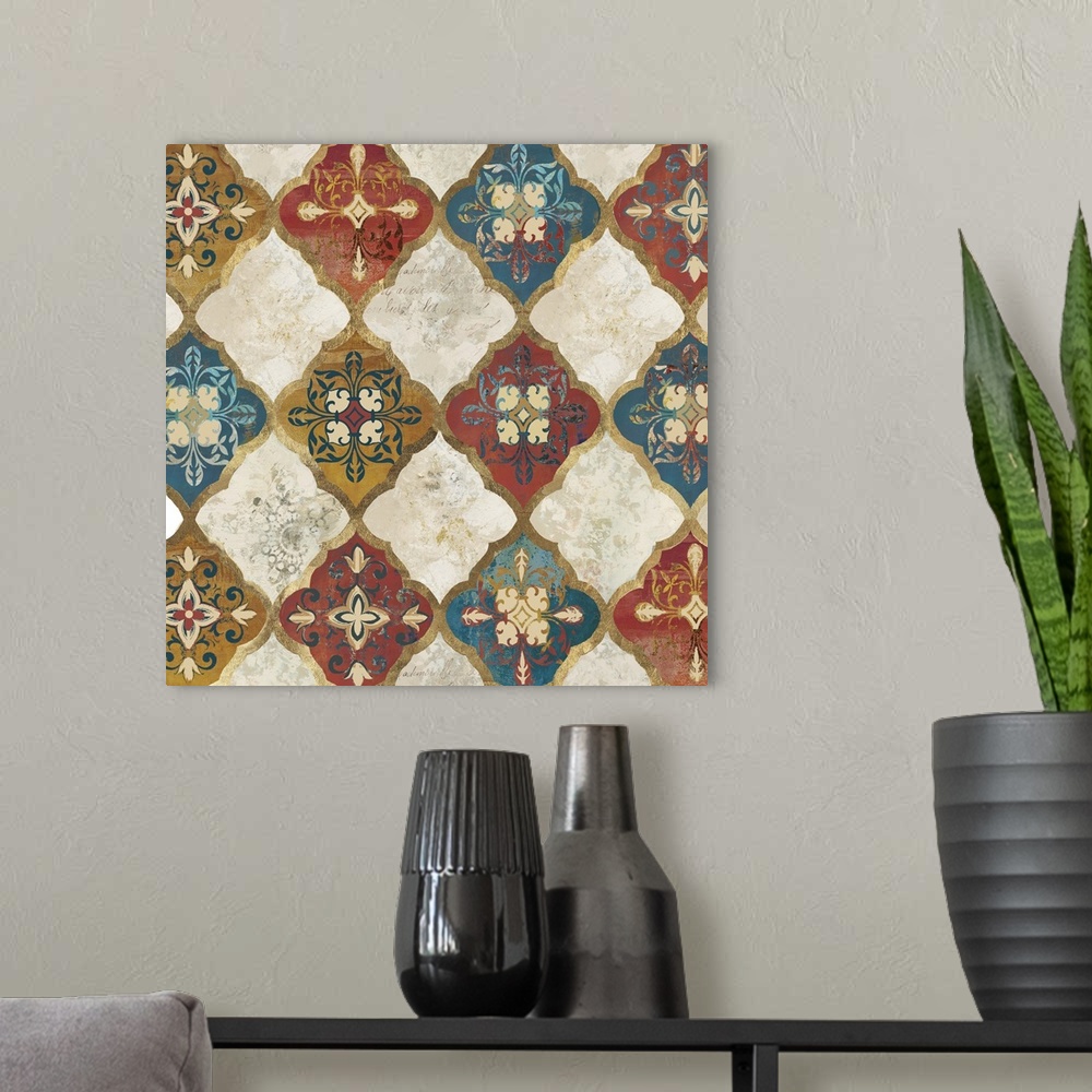 A modern room featuring Moroccan Spice Tiles I