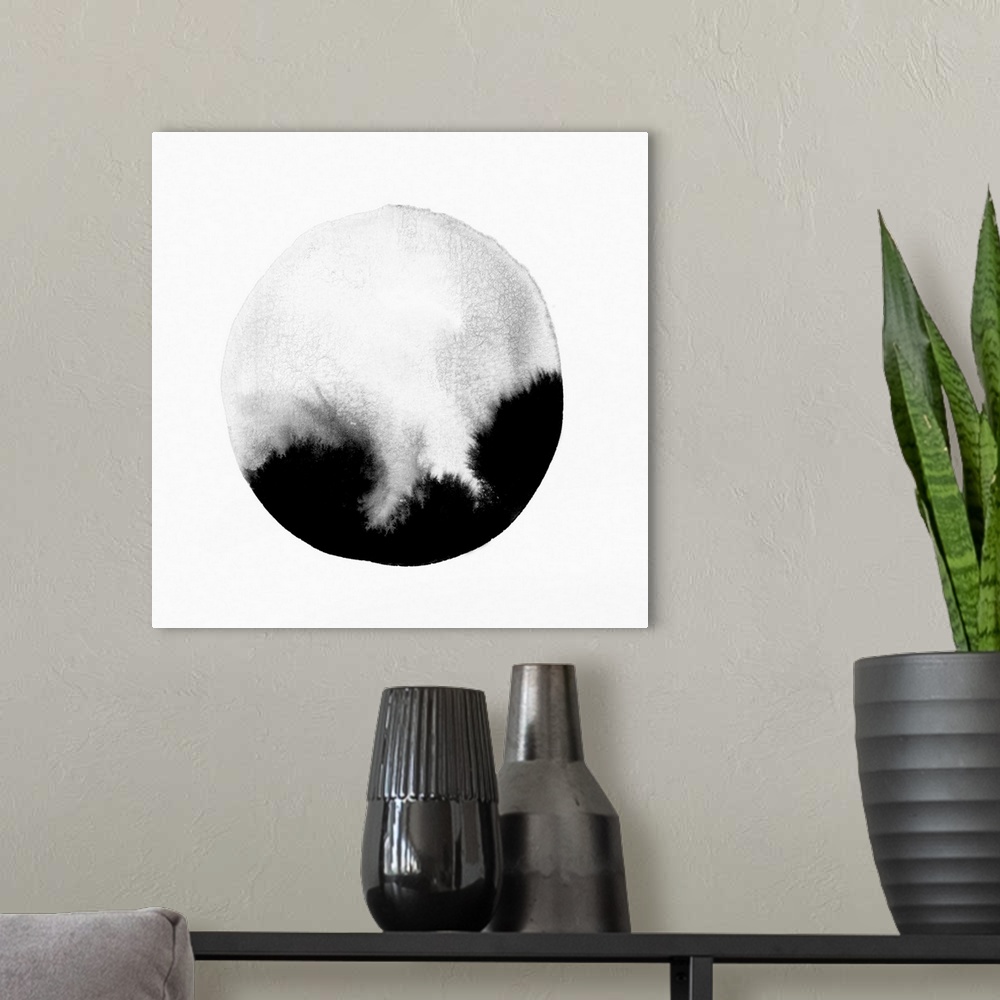 A modern room featuring New Moon I