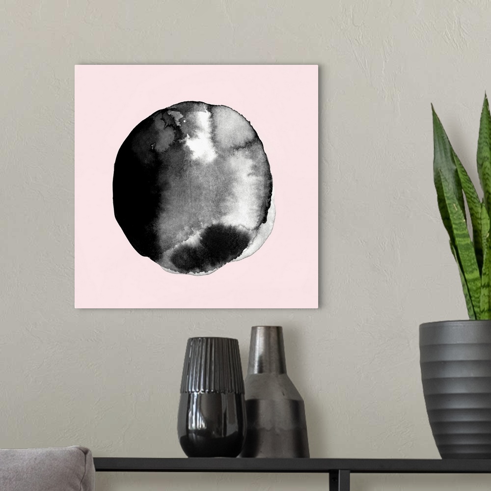 A modern room featuring New Moon II Blush Version