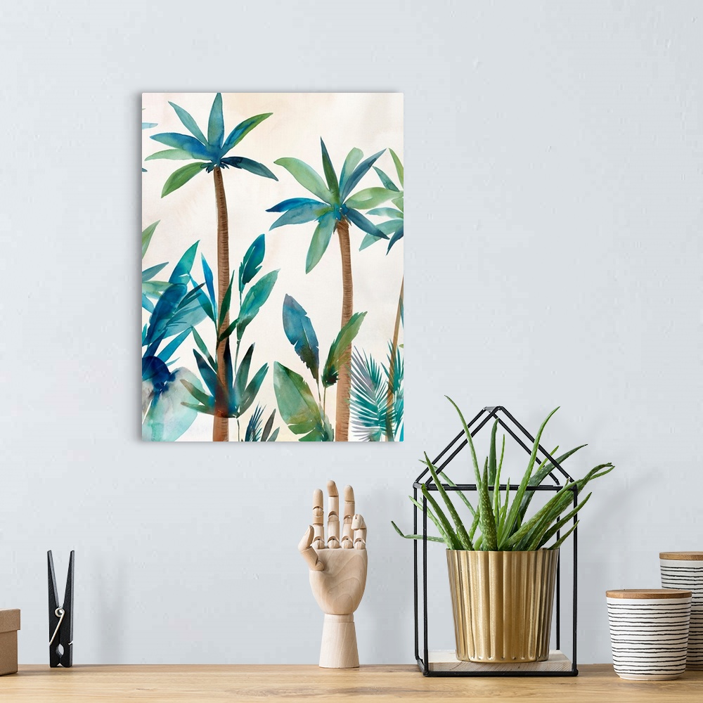 A bohemian room featuring Palm Oasis II
