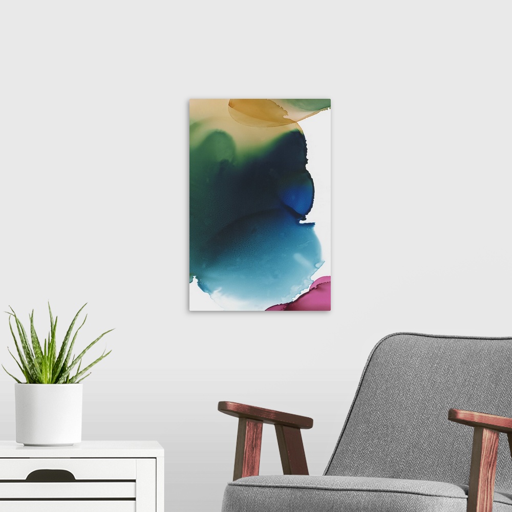 A modern room featuring Rainbow Luster II
