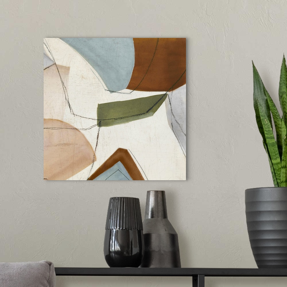 A modern room featuring Shape Abstract I