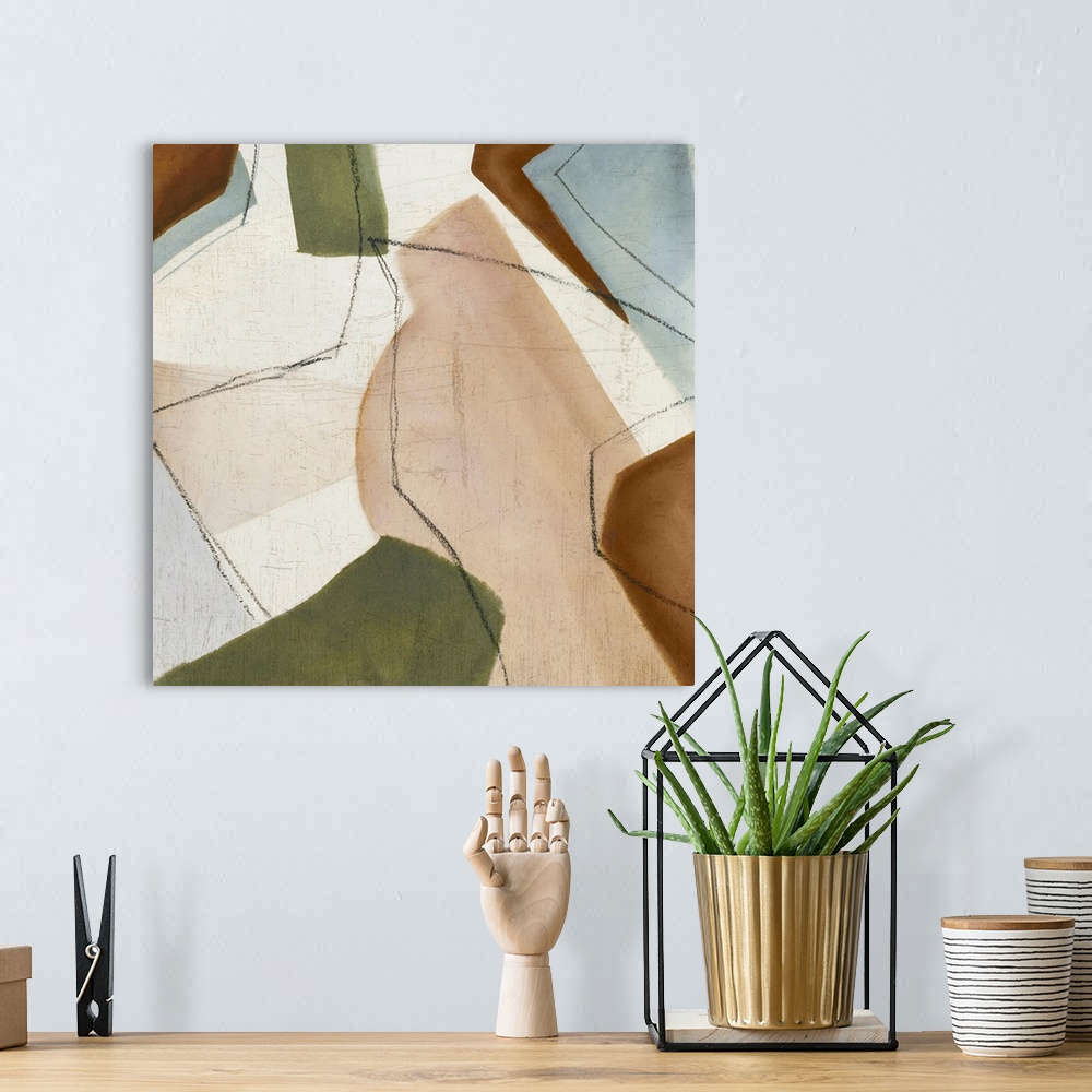 A bohemian room featuring Shape Abstract II
