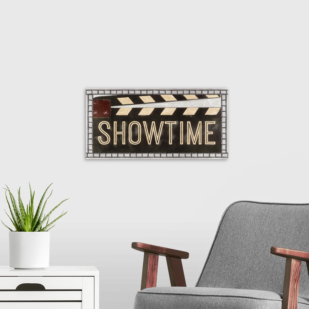 A modern room featuring Showtime