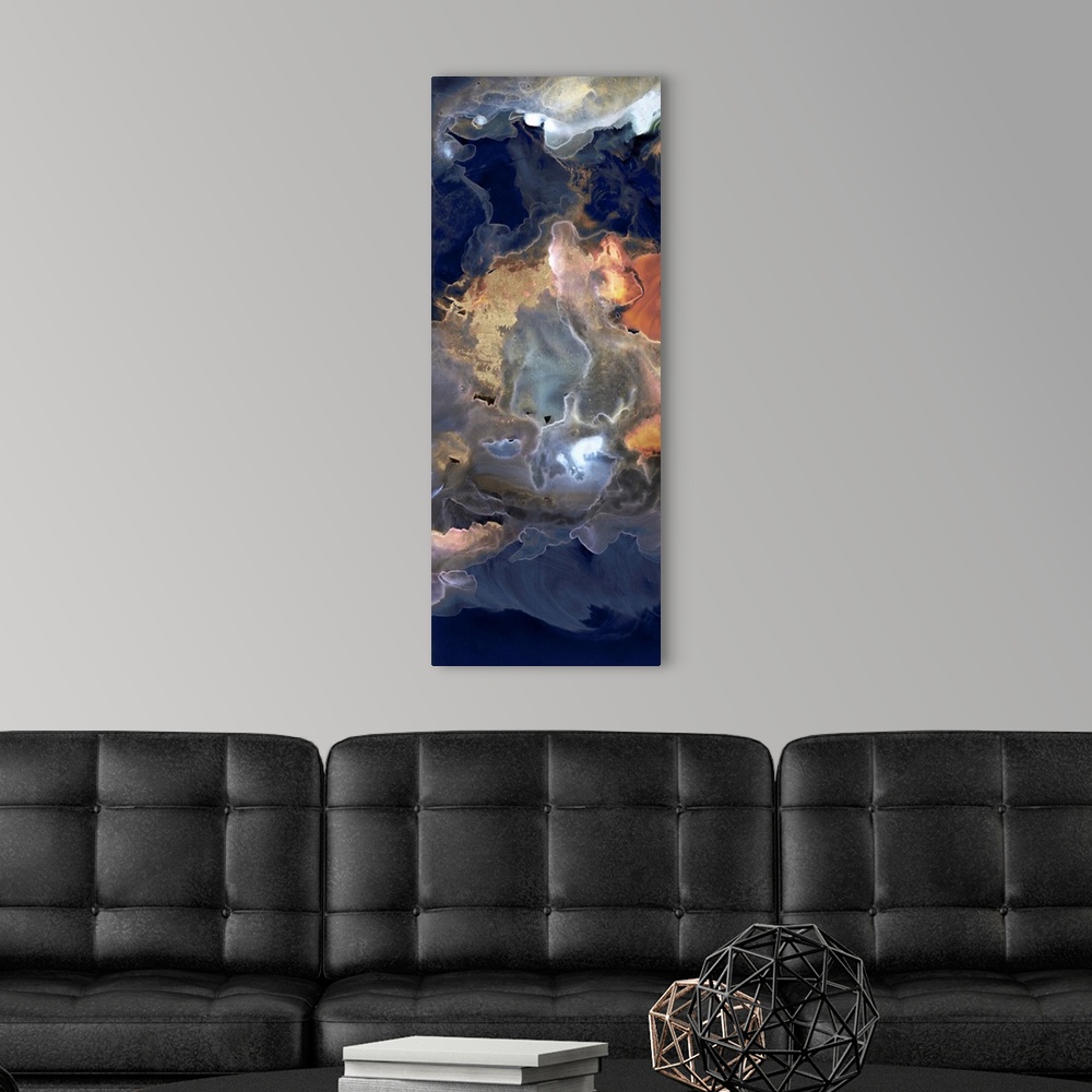 A modern room featuring Storm In Moonlight I