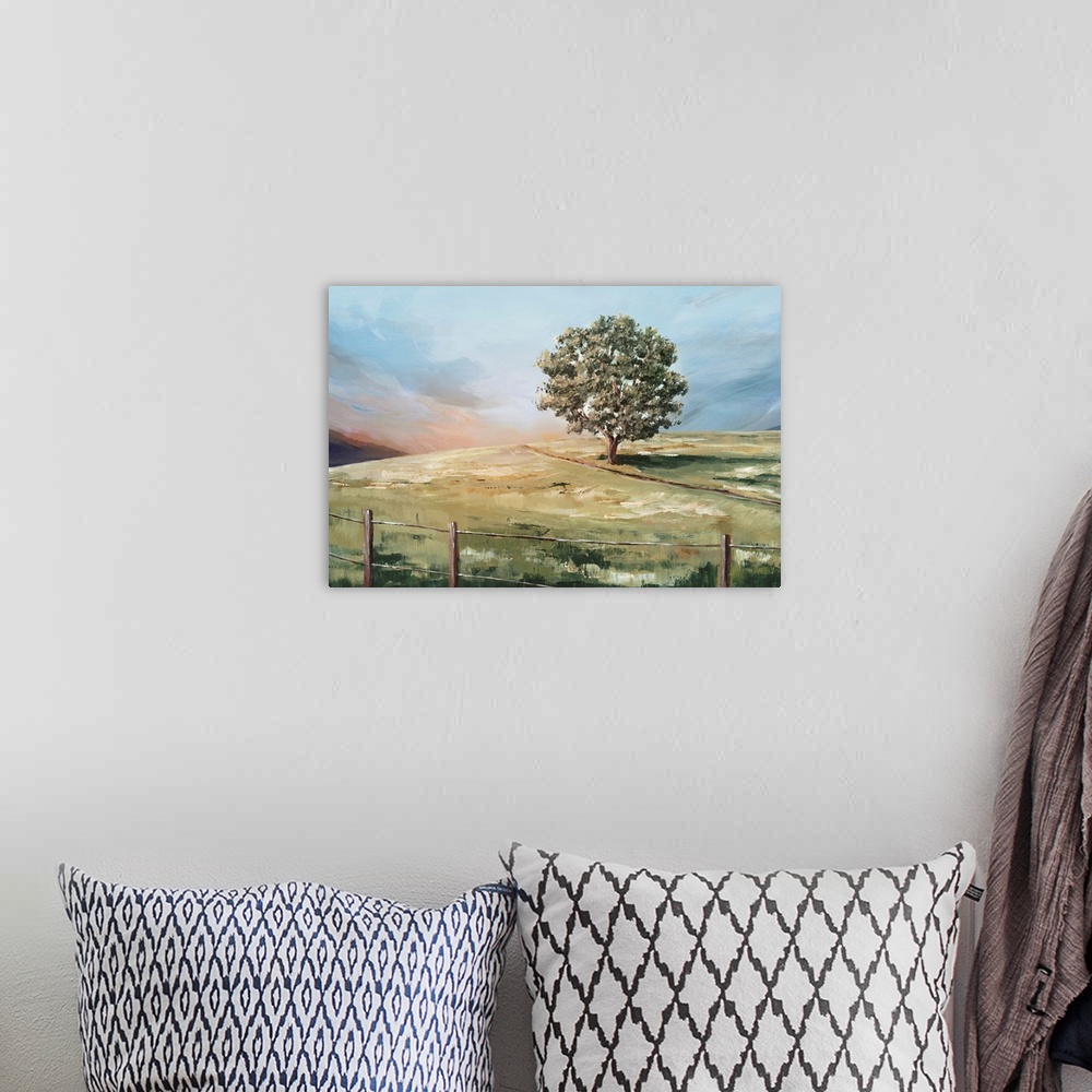 A bohemian room featuring Sunset Tree