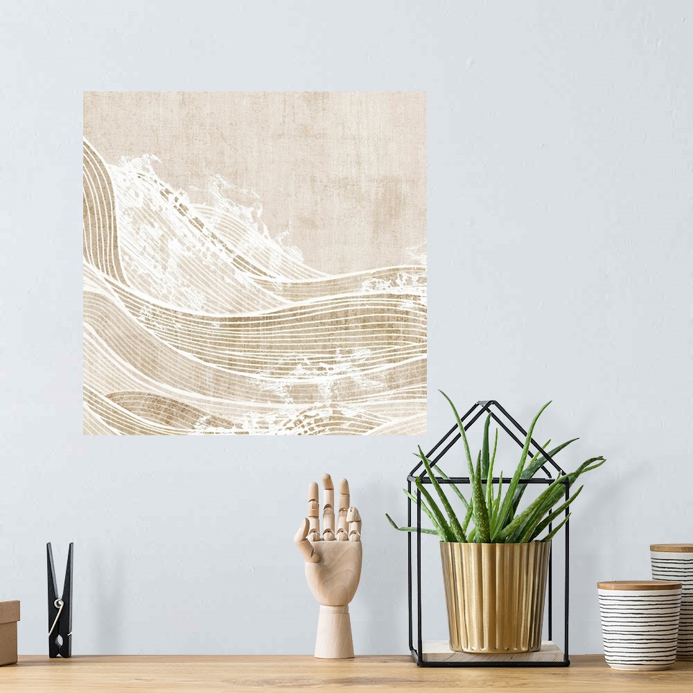 A bohemian room featuring Tidal Waves I