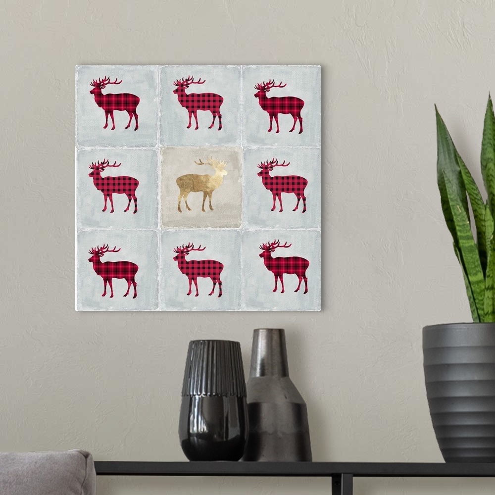 A modern room featuring Tiled Deer