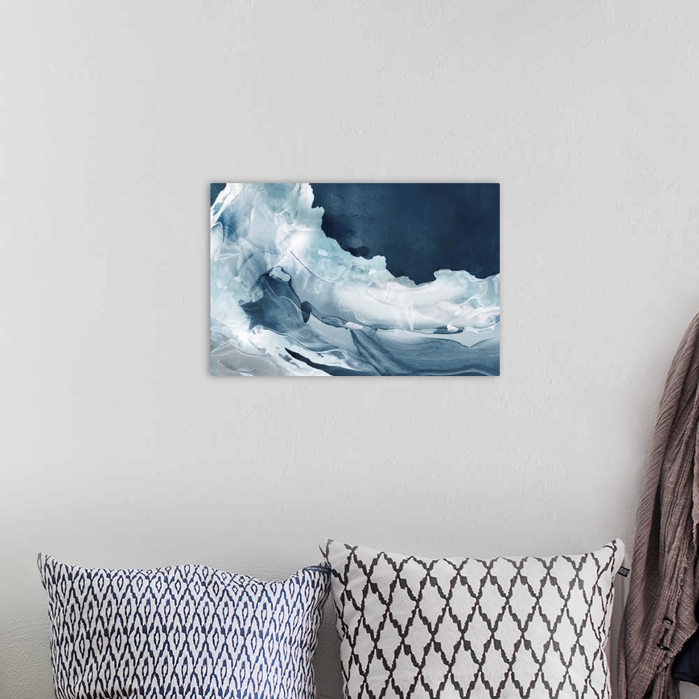 A bohemian room featuring Wave Of Blue Ice
